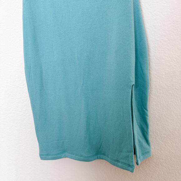 NWOT Naked Wardrobe Cut Out For You Bodycon One Shoulder Mini Dress Blue Small - Picture 4 of 7